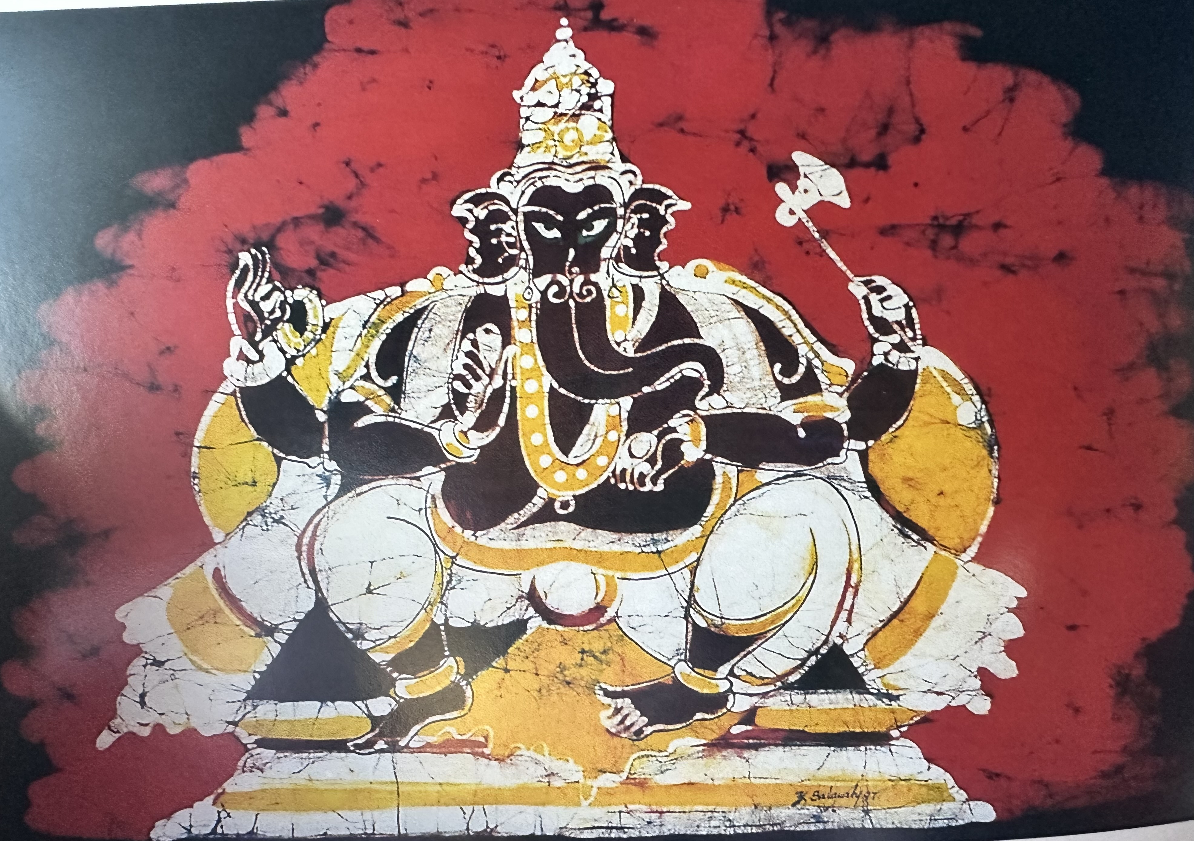 Lord Ganesha, Batik artwork